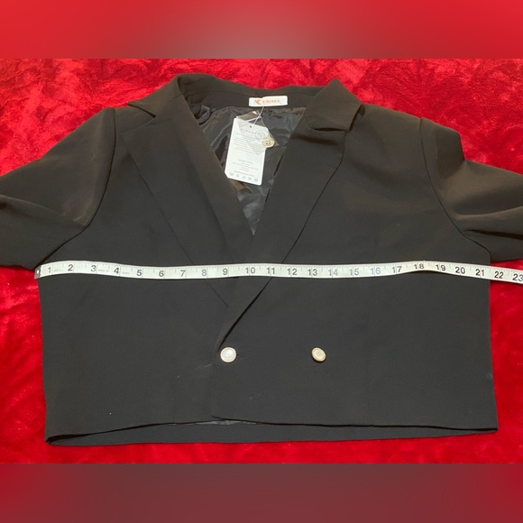 NWT Large Black Skort Suit Measurements in pics Stylish Professional Cute Flare - Picture 4 of 17